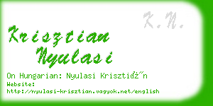 krisztian nyulasi business card